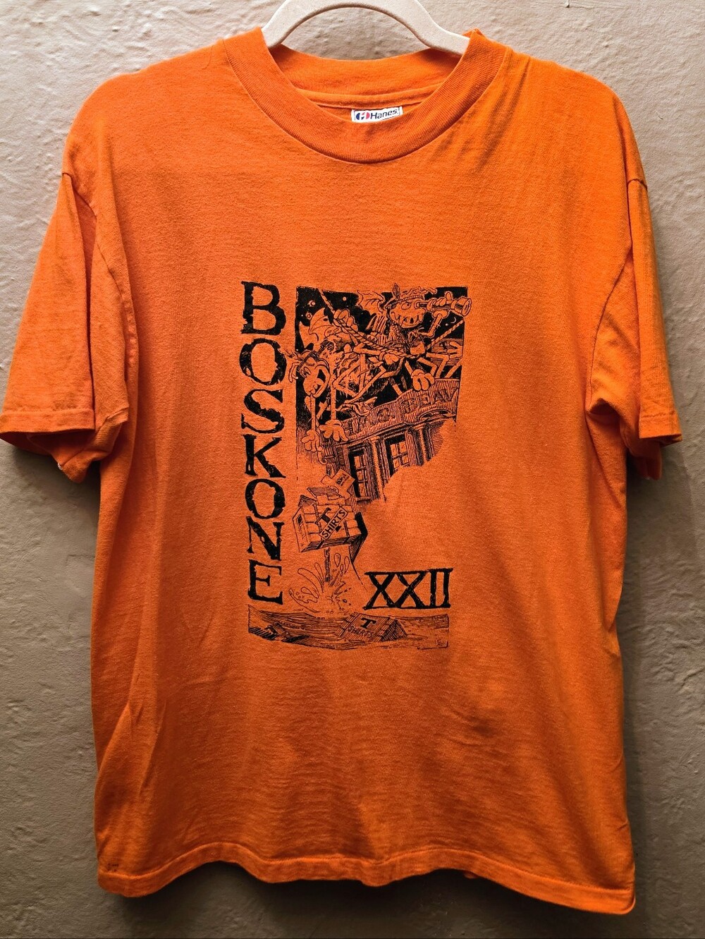 Vintage 90s Boskone XXII Hanes Beefy-T Single Stitch Graphic T-Shirt USA L